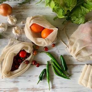 Produce Bags 1: PRODUCE BAGS | Organic Cotton - 6 pack