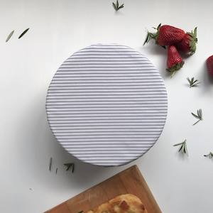 Bowl Covers Single: GREY STRIPES | Bowl Covers