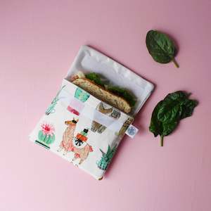 Snack Sandwich Bags: CACTI & LLAMA | Sandwich Bag