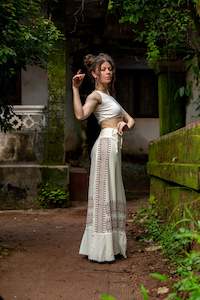 Althea Wrap Skirt - Natural