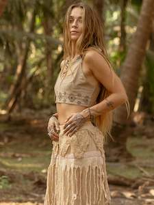 Free Spirit Collection: Athos Crop Top - Biege