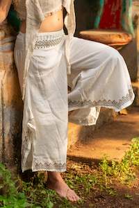 Medusa Palazzo Pants - Natural