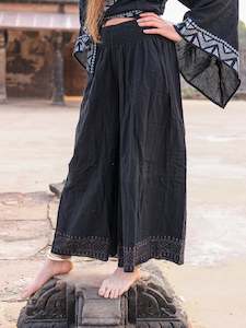 Free Spirit Collection: Medusa Palazzo Pants - Black