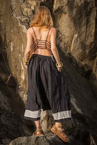 Free Spirit Collection: Yogi Plazo Pants - Black