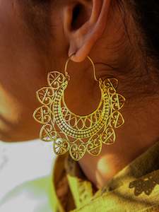 Devishi Earrings - Brass Gold