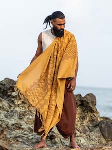 Adiyogi Shawl - Sand Yellow