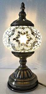 Rivendell Lamps And Lighting Solutions: White Round Turkish Mosaic Lamp