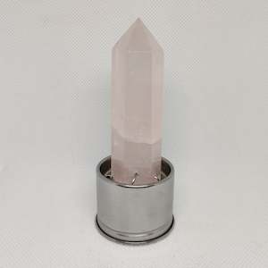 Rose Quartz Point for Crystal Water Bottle