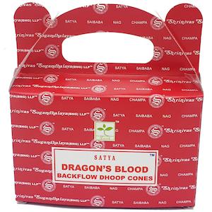 Satya Super Hit: Satya Dragons Blood Backflow Incense Cones