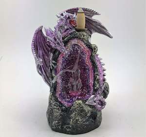 Dragons: Purple Dragon Rock Crystal Backflow Burner