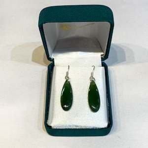 Mothers Day Range: Teardrop Greenstone Earrings