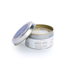 Aromatherapy: Smudge candle - white sage & cinnamon