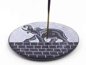 Incense Holders: Soapstone Incense Holder Elephant