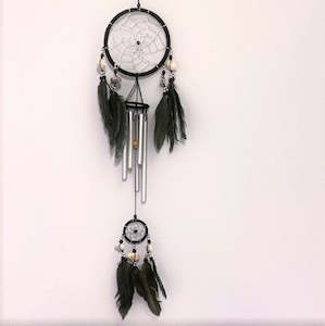 Wind Chimes: Black Dreamcatcher Windchime
