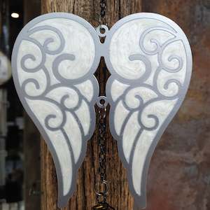 Wind Chimes: Angel Wings Windchime 25"
