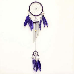 Wind Chimes: Purple Dreamcatcher Windchime