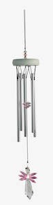 Wind Chimes: Gem Tunes Windchime with crystal Angel Pink