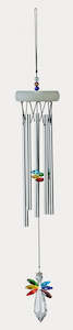 Gem Tunes Windchime with Multi-Colour crystal Angel
