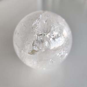 Polished Clear Quartz Crystal Sphere
