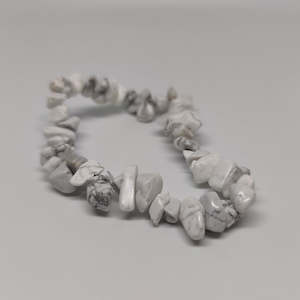 Popular Add Ons: White Howlite Chip Crystal Bracelet
