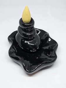 Waterfall Backflow Incense Cone Burner - Large Pebbles