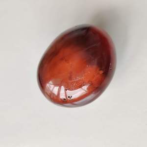 Balance Your Root Chakra: Carnelian Crystal Polished Oval (5-6cm)