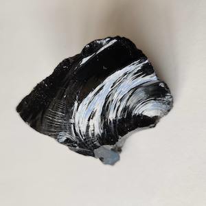 Balance Your Root Chakra: Black Obsidian Crystal Piece (4-6 cm)