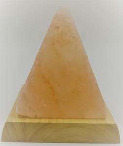 Stimulate Your Sacral Chakra: Salt Lamp Pyramid Orange 10cm