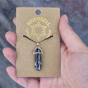 Zebra Jasper Point Pendant on card