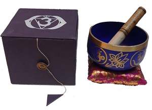 Fantasy: Blue Chakra Singing Bowl with Gift Box