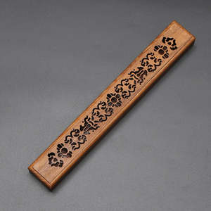 Incense Holders: Wood Aromatherapy Incense Box Lotus