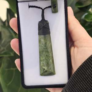 Greenstone Toki Pendant 65 x 20 mm