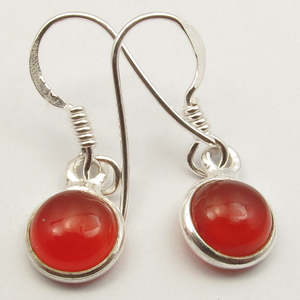 Carnelian 925 Sterling Silver Dangle Earrings