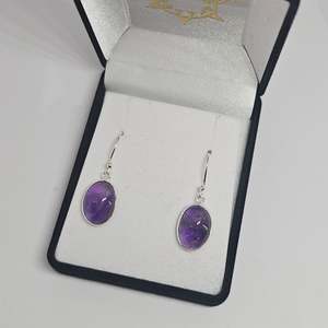 Amethyst Sterling Silver Earrings