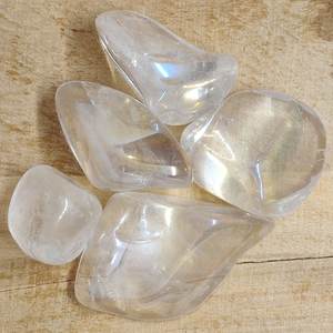 Clear Quartz Aura Tumbled Crystal