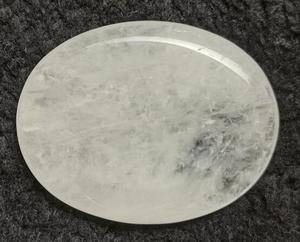 Clear Quartz Worry Stone - Oval