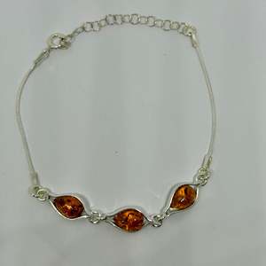 Sterling Silver Collection: Amber Bracelet