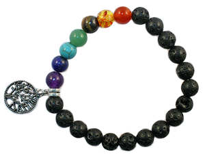 Chakra healing crystal bracelet