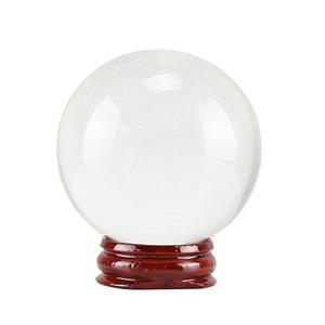 Clear Crystal Ball on Stand 80 mm