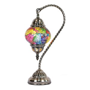 Products: Turkish Mosaic Lamp- Swan Neck RivendellWorld