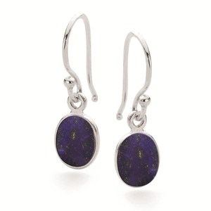 Products: Sterling Silver Lapis Lazuli Crystal Drop Earring RivendellWorld