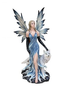Products: Large Fairy with Wolf RivendellWorld