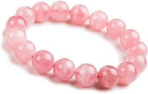 Crystal Bead Bracelet Rose Quartz 12mm RivendellWorld