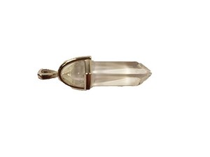 Double Point Crystal Pendant Clear Quartz RivendellWorld