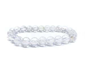 Products: Clear Quartz Beaded Crystal Bracelet 10mm RivendellWorld