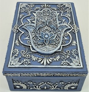 Blue Hamsa Box RivendellWorld