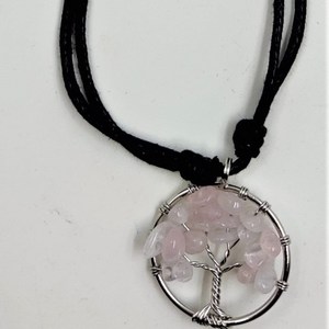 Tree of Life Pendant Rose Quartz RivendellWorld