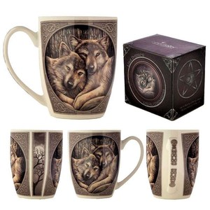 Porcelain Mug Loyal Companions by Lisa Parker RivendellWorld