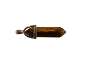 Double Point Crystal Pendant Tigers Eye RivendellWorld