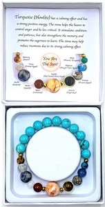 Products: Turquoise Howlite Solar System Bracelet RivendellWorld